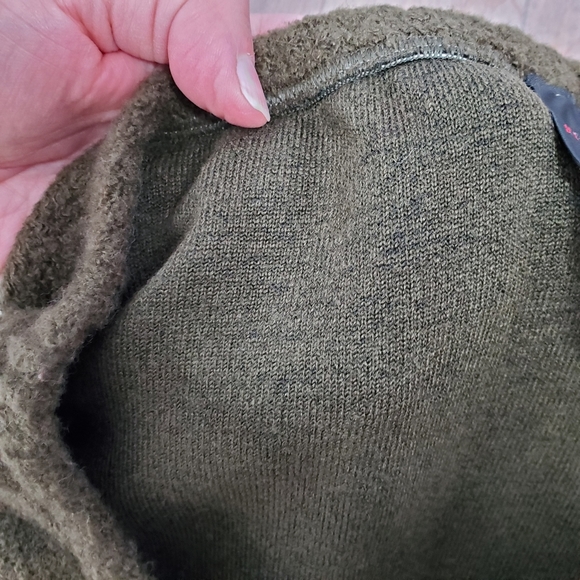 Green knit maxi skirt with orange polkadots - Picture 8 of 11